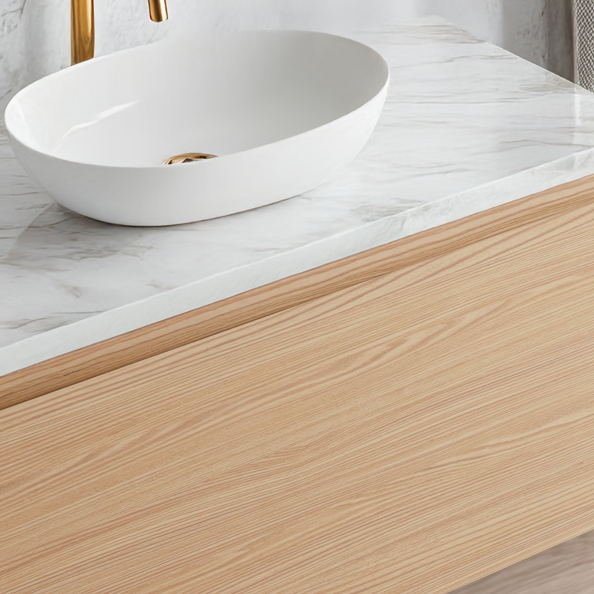 Affordable luxury | Upgrade to Stone top vanity for $200