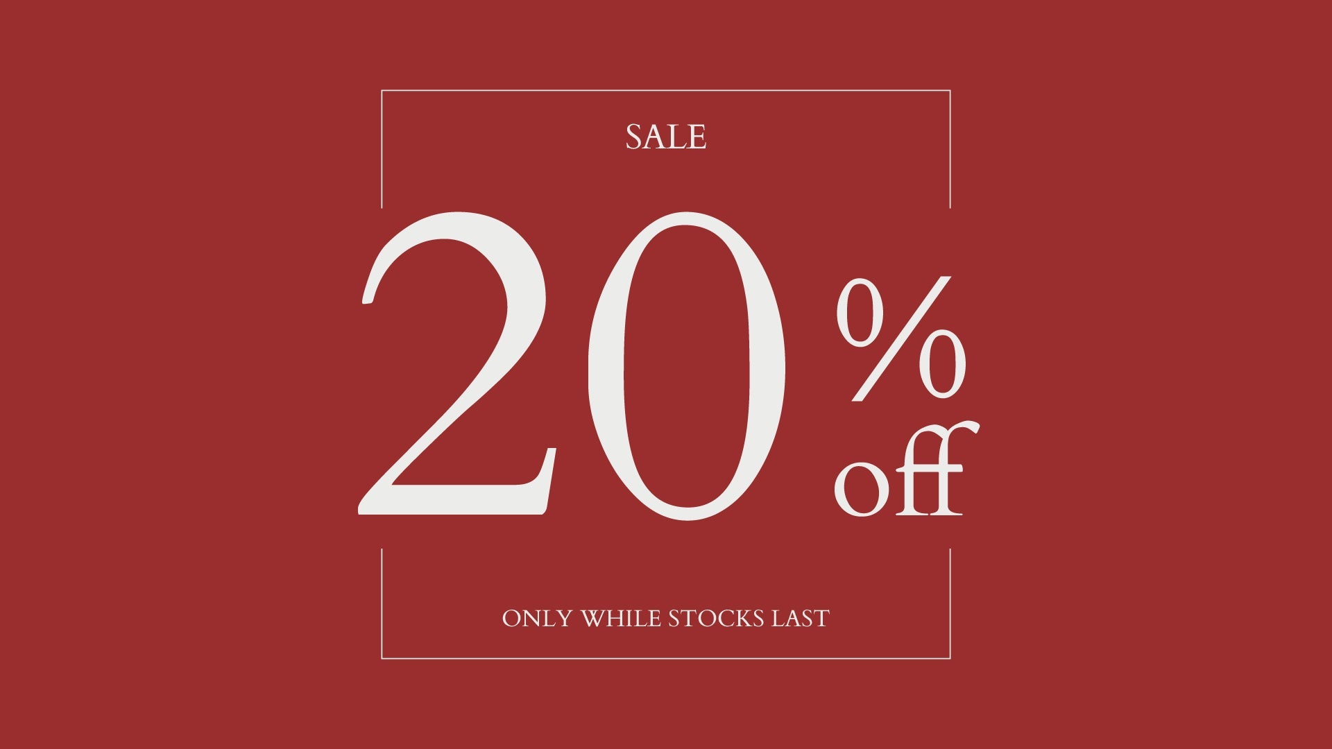 Sale 20% Off