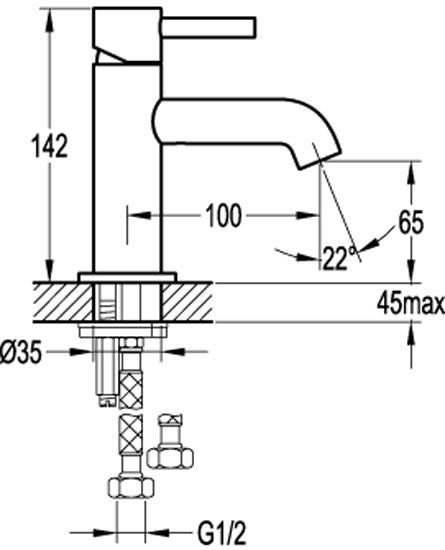 Elisa Mini Basin Mixer