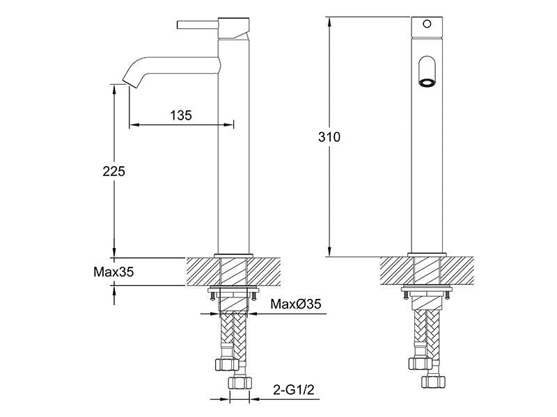 Urban Tall Basin Mixer